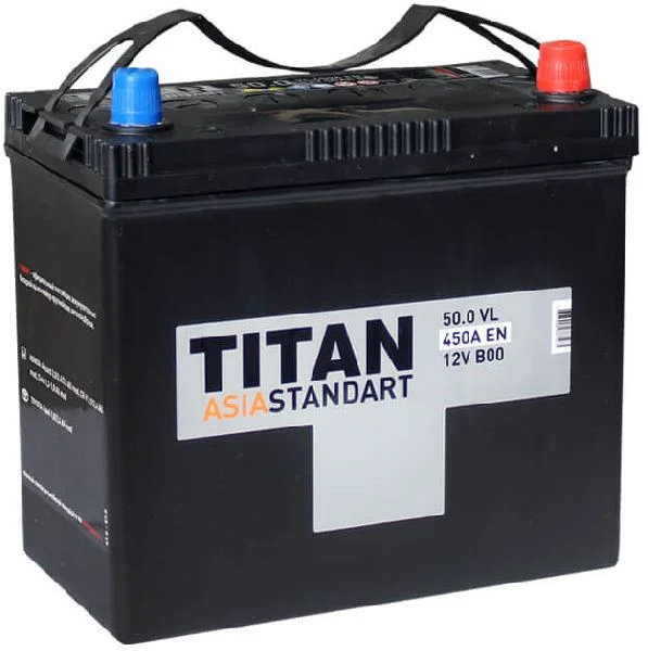 Аккумулятор Tubor TITAN Asia Standart B24 [238x129x227 мм], 50А-ч, 450А, 1 (прямая), 12В