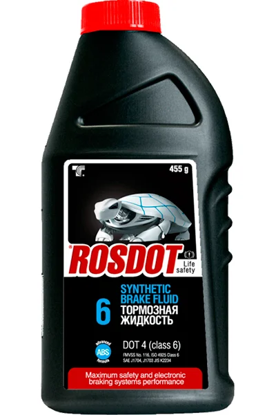 Жидкость тормозная DOT4 ROSDOT 4 CLASS 6 455г Тосол-Синтез