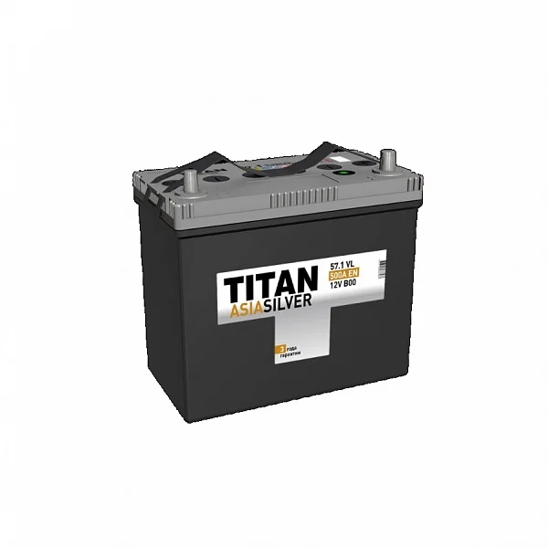 Аккумулятор Tubor TITAN Asia Silver 12В, 57А-ч, 480А, полярность 1 (прямая), B24 [238x129x227 мм] 6CT571VL