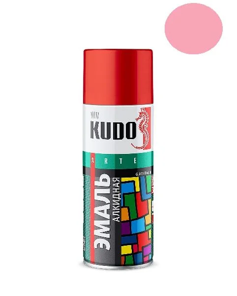 Краска розовая алкидная KUDO 520мл