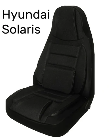 Чехлы на сиденья Жаккард черный TrendNew /Hyundai Solaris II 2017-; Kia Rio IV 2017-/