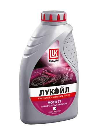 Масло моторное Лукойл Мото 2T (2Т), 1 л 19556