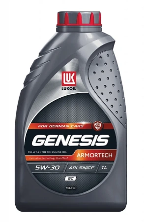 Масло моторное Лукойл Genesis Armortech GC 5W30, API SN/CF-4, ACEA C3, 1 л